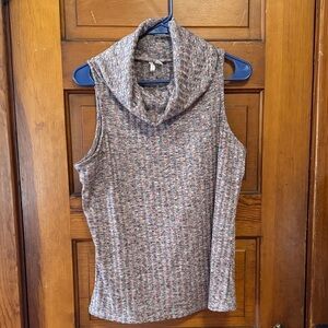 Cato Sleeveless Cowl Neck Knit Top - Multicolor